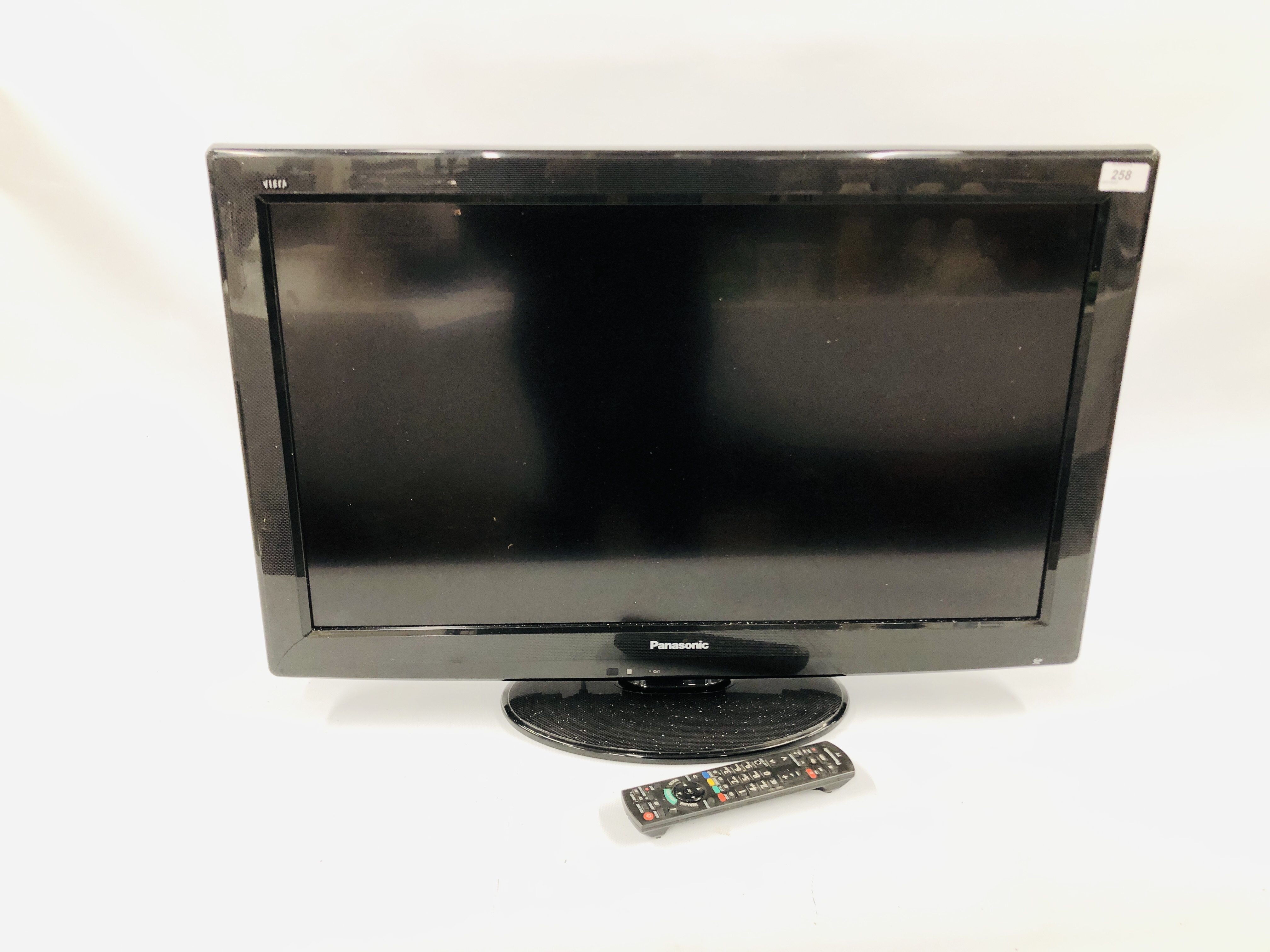 A PANASONIC VIERA 32 INCH TELEVISION COMPLETE WITH REMOTE CONTROL - SOLD AS SEEN.