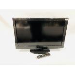 A PANASONIC VIERA 32 INCH TELEVISION COMPLETE WITH REMOTE CONTROL - SOLD AS SEEN.