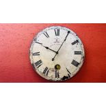 A REPRODUCTION WALL CLOCK DIA. 59CM.