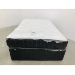 MODERN SIESTA BEDS GREY DOUBLE DIVAN DRAWER BASE ALONG WITH A KNIGHTSBRIDGE 1000 POCKET MATTRESS