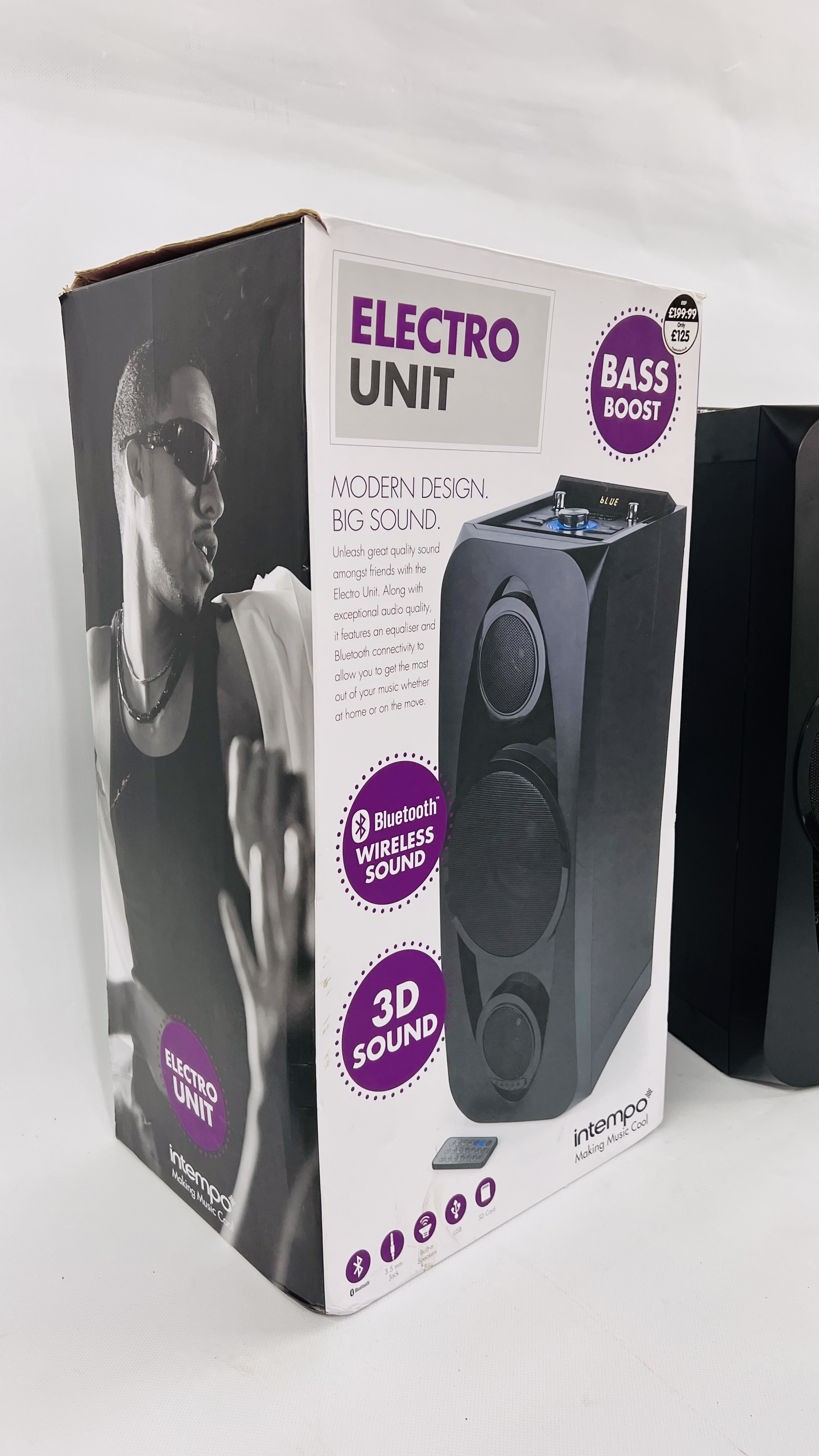 A BOXED INTEMPO ELECTRO UNIT LOUD SPEAKER - SOLD AS SEEN - Image 8 of 11