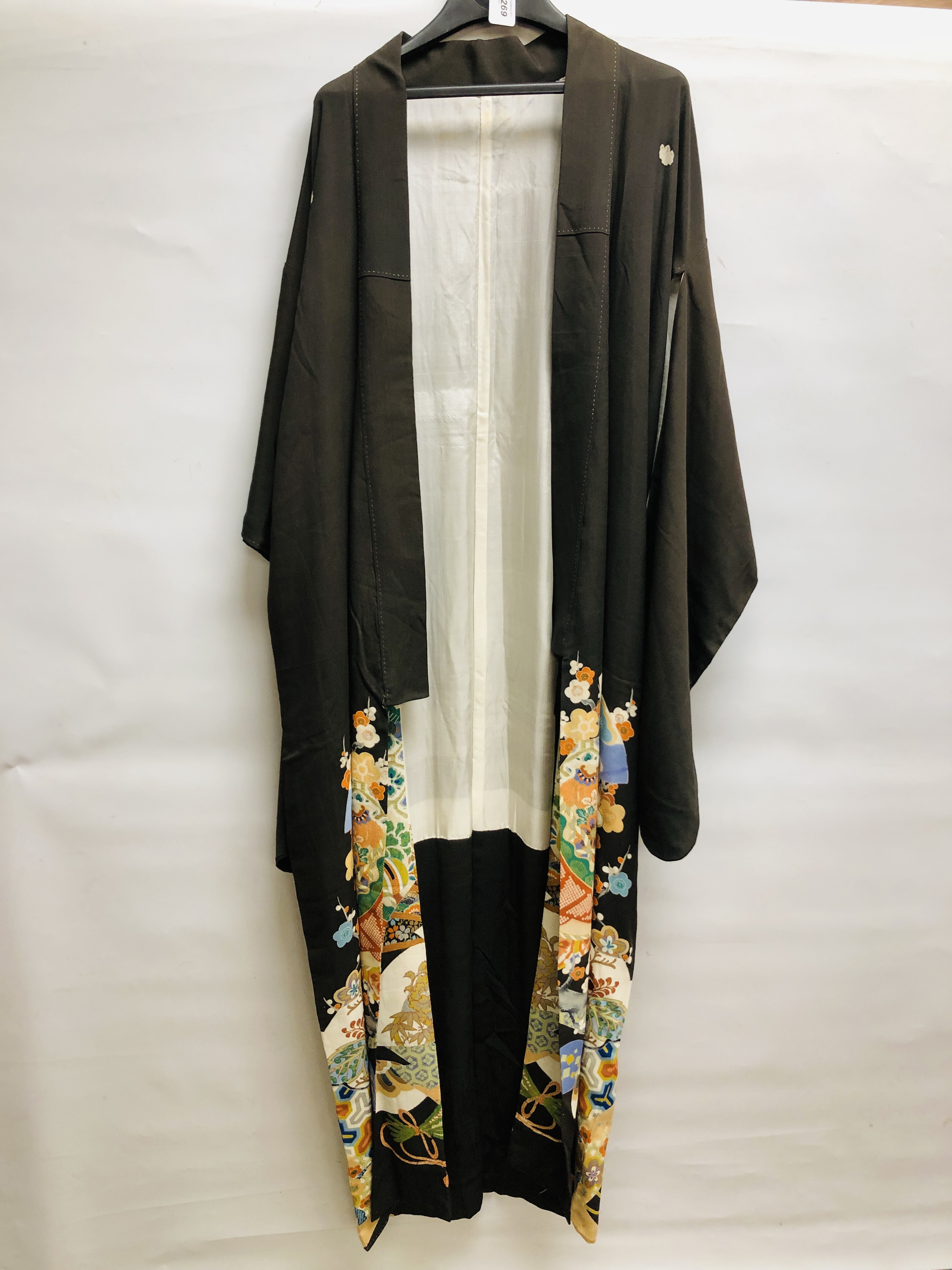 A JAPANESE SILK KIMONO,