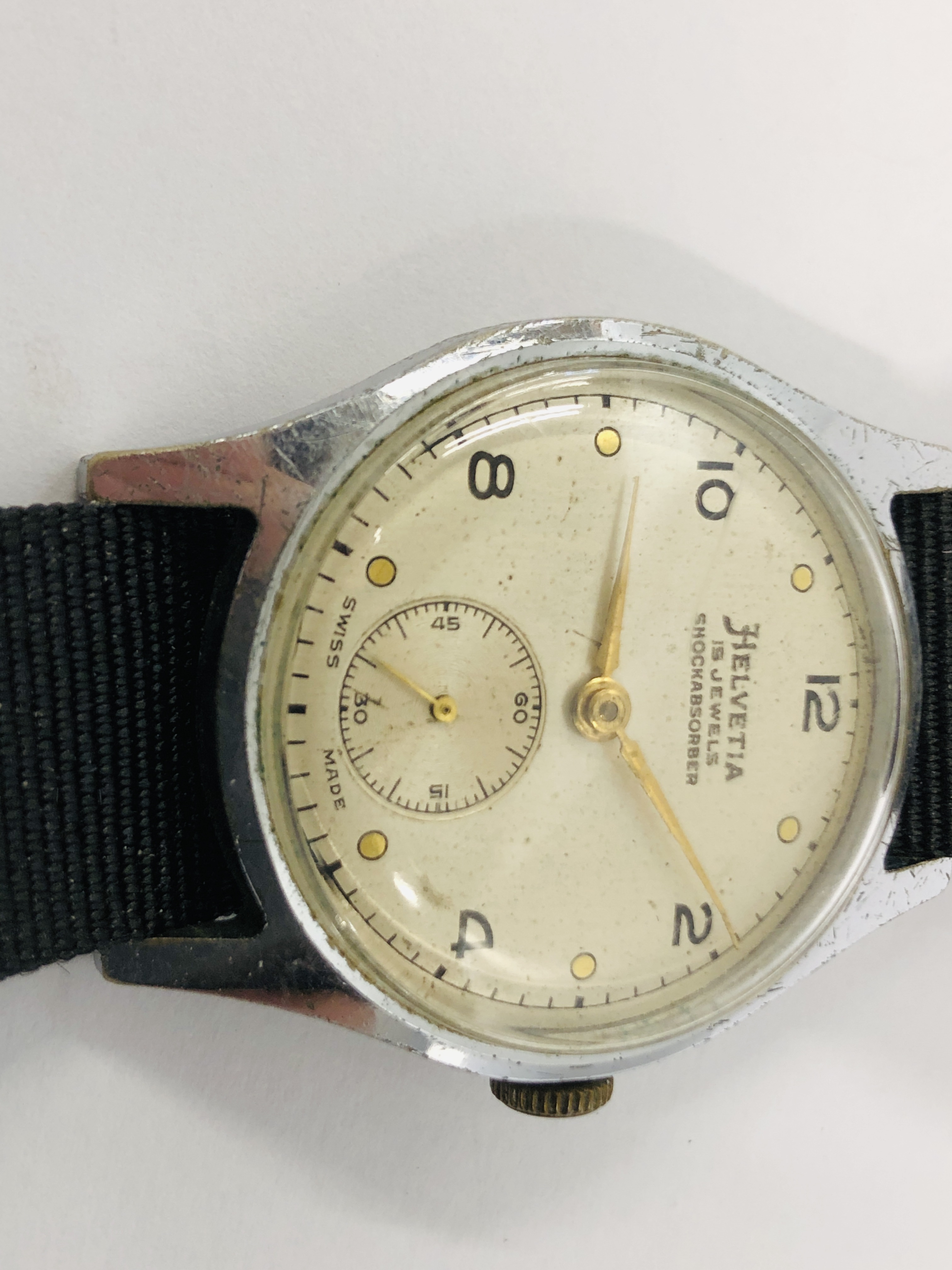 VINTAGE WRIST WATCH MARKED "HELVETIA" SWISS MADE, - Image 3 of 8