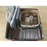 TIN WITH A QUANTITY GB CROWNS FROM 1951 IN BOX (4),