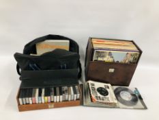 A COLLECTION OF MIXED RECORDS TO INCLUDE JOHN LENNON, THE BEATLES, THE ROLLING STONES,