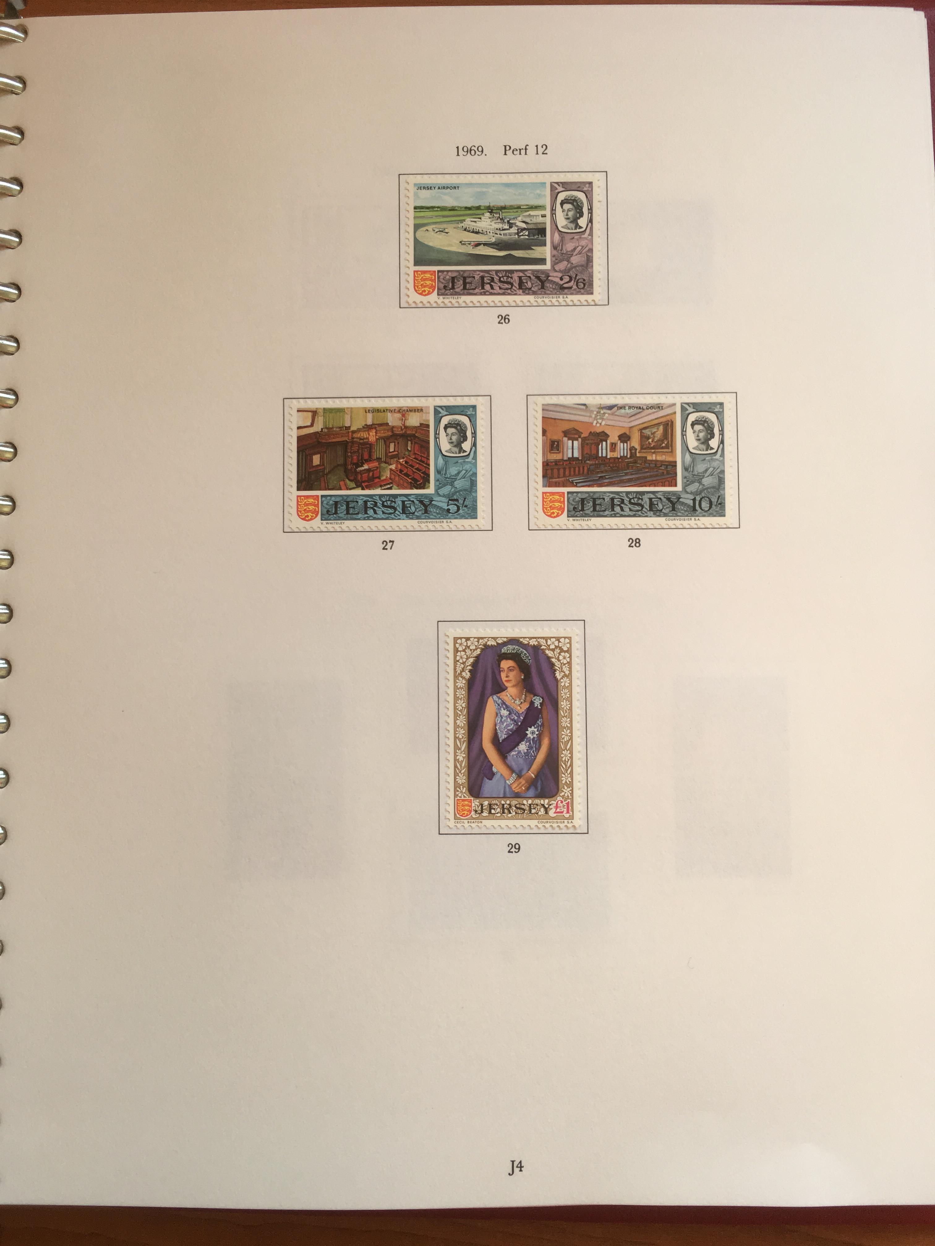 BOX WITH GB AND CHANNEL ISLANDS STAMP COLLECTIONS IN ALBUMS, - Image 10 of 10