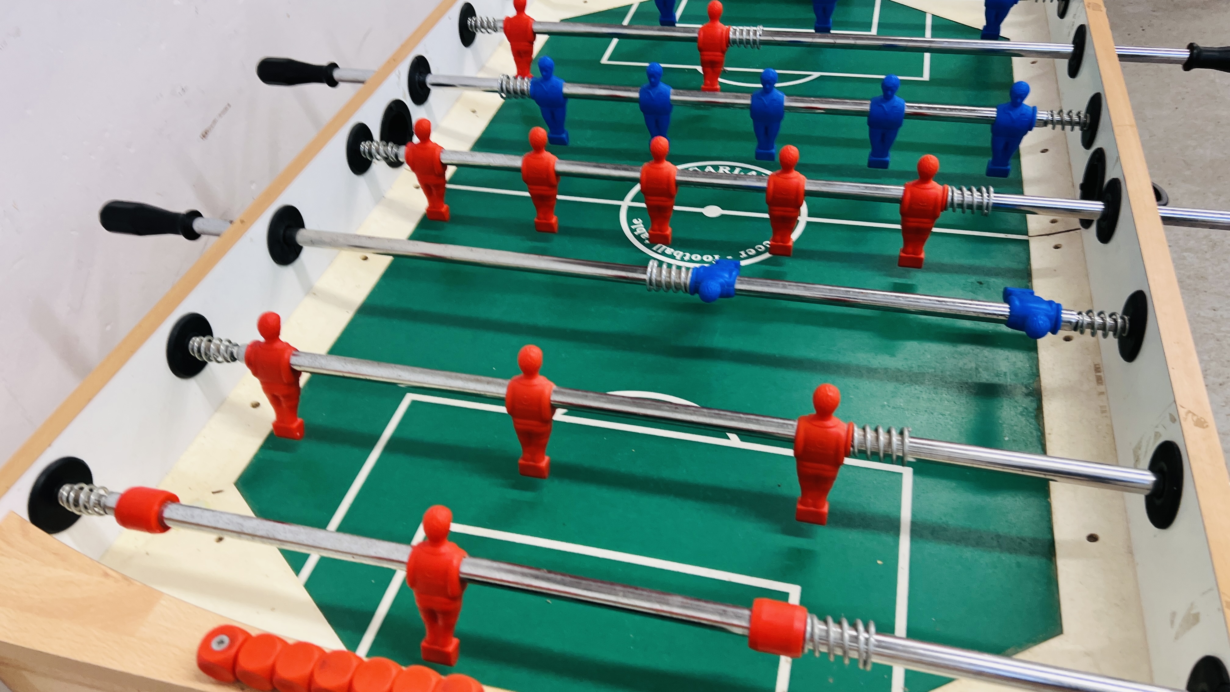 A MODERN TABLE FOOTBALL GAME W 74CM X D 130CM X H 87CM. - Image 11 of 11