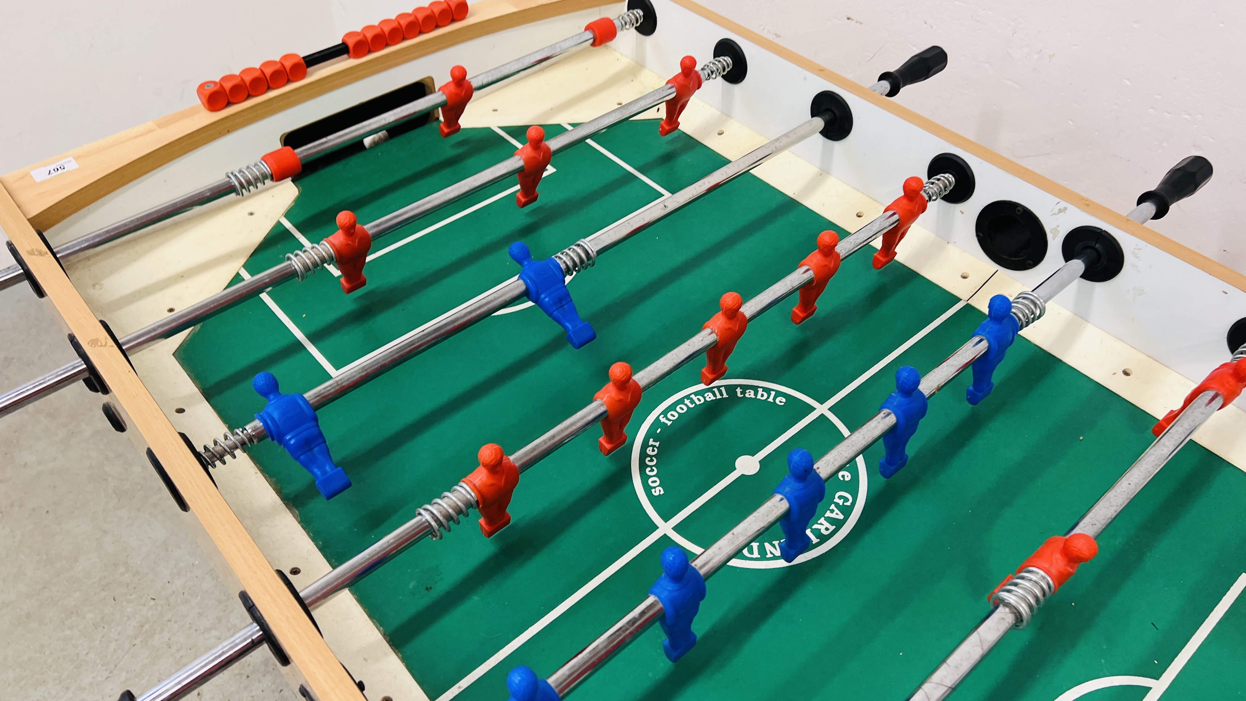 A MODERN TABLE FOOTBALL GAME W 74CM X D 130CM X H 87CM. - Image 4 of 11
