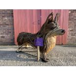 A TIN HOUSE OVERSIZE WILLOW CORGI SCULPTURE BY ALI MACKENZIE "PUMPKIN" No.