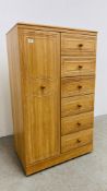 ALSTONS "LOIRE" COMBINATION WARDROBE W 83CM X D 52CM X H 140CM.