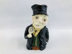 A TOBY JUG C1906 "I AM ON THE BLACK LIST" A/F