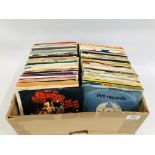 BOX OF ASSORTED SINGLES AND EPS TO INCLUDE MAINLY 60'S RECORDINGS ETC.