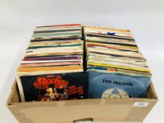 BOX OF ASSORTED SINGLES AND EPS TO INCLUDE MAINLY 60'S RECORDINGS ETC.