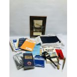 A GROUP OF NAUTICAL EPHEMERA AND MEASURE TO INCLUDE PENGUIN REFERENCE BOOK "A DICTIONARY OF