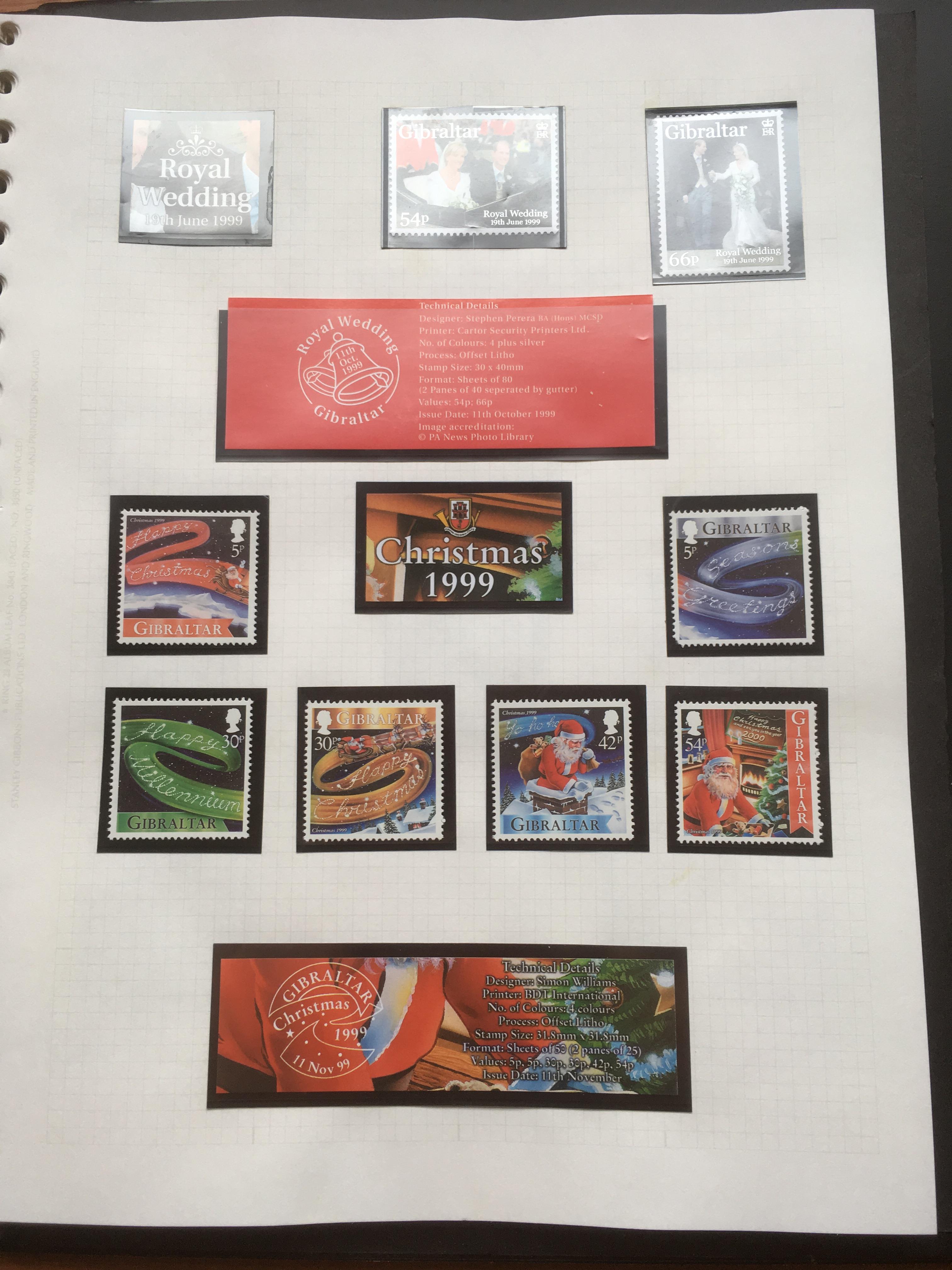 BOX WITH COMMONWEALTH STAMPS IN SIX STOCKBOOKS, ALSO ALBUM WITH GIBRALTAR 1996-2000 MNH COLLECTION. - Image 2 of 8