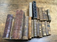 Collection of Antiquarian books, most requiring repairing to bindings.