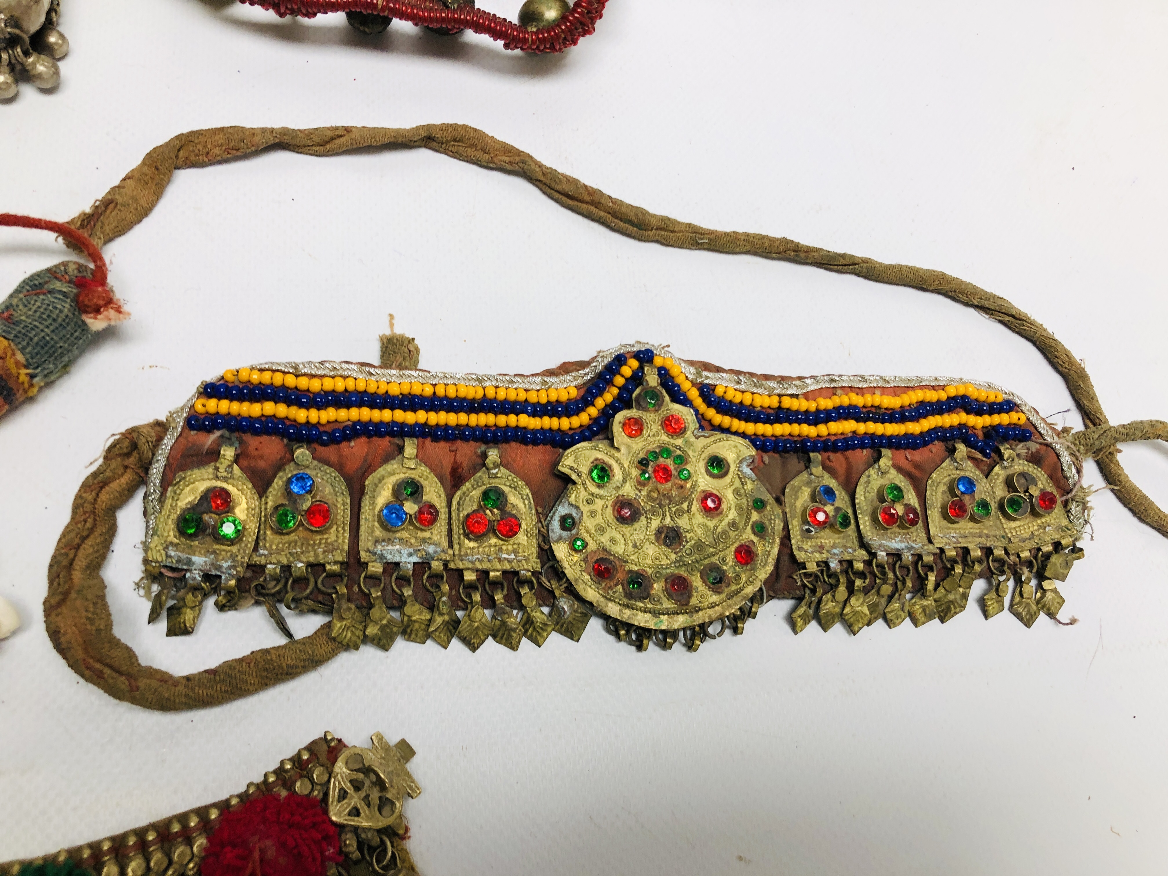 A GROUP OF 13 AFGHAN ANKLE BRACELETS MID C20TH, - Image 3 of 8