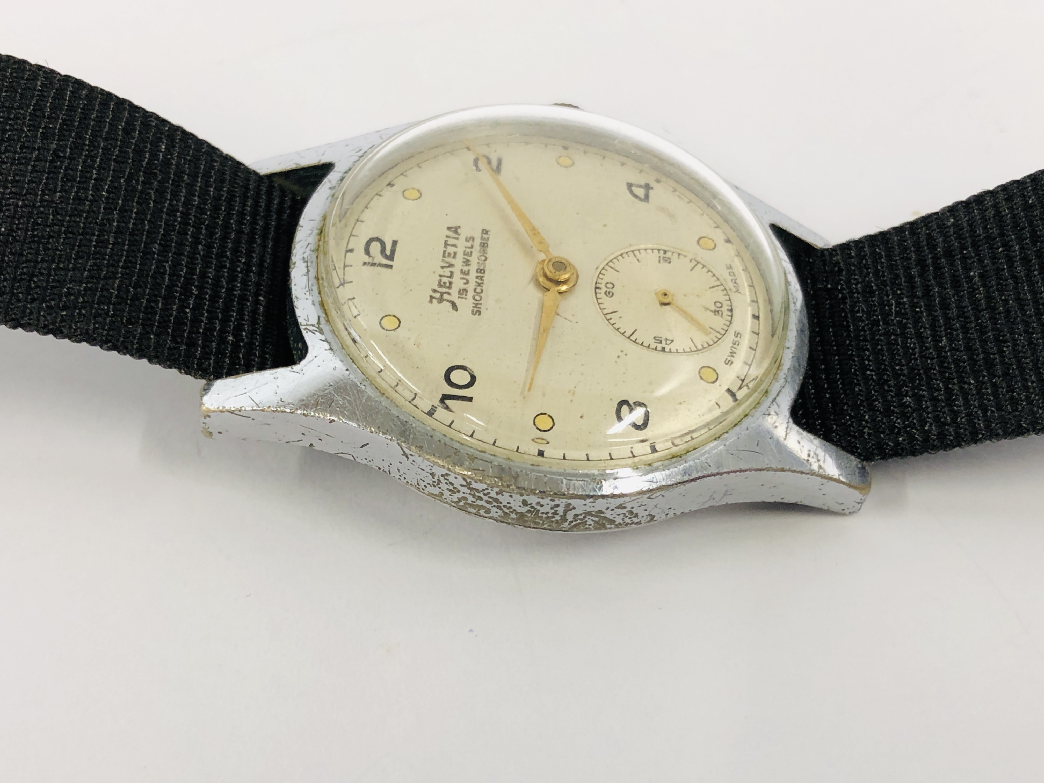 VINTAGE WRIST WATCH MARKED "HELVETIA" SWISS MADE, - Image 5 of 8