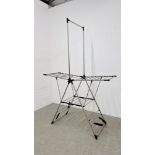 A STAINLESS STEEL FOLDING CLOTHES AIRER