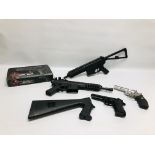 A GROUP OF AIRSOFT GUNS AND PISTOLS (SOLD AS SEEN REQUIRE ATTENTION) - (NO POSTAGE,