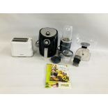 A MAGIC BULLET NUTRI BULLET 600 SERIES BLENDER WITH ACCESSORIES AND INSTRUCTIONS, TOWER 2.