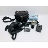 PENTAX MZ-60 CAMEA & 35-80 LENS ALONG WITH A FURTHER PENTAX 80-200 LENS AND CARRY CASE AND