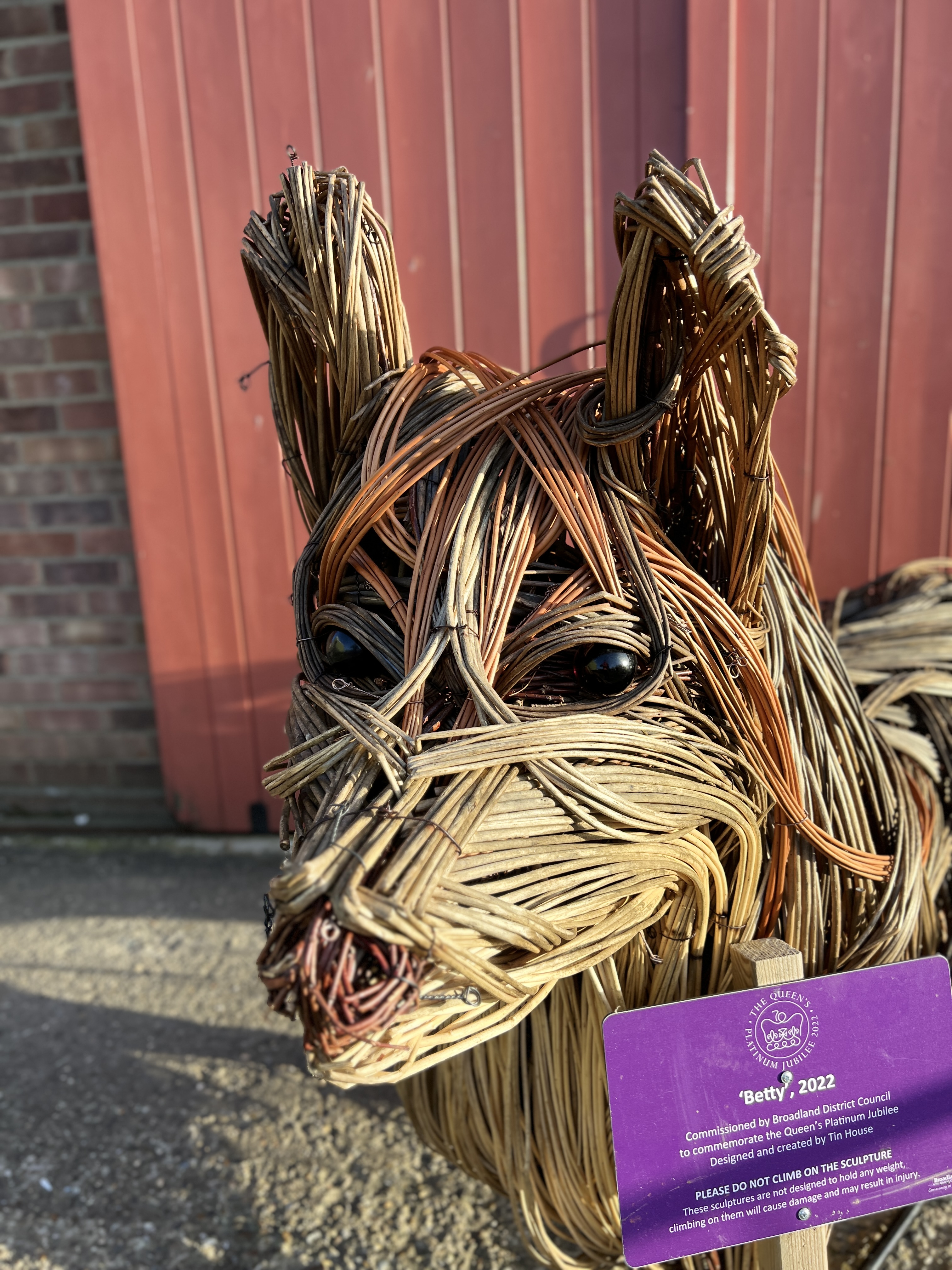 A TIN HOUSE OVERSIZE WILLOW CORGI SCULPTURE BY ALI MACKENZIE "BETTY" No. - Image 3 of 11