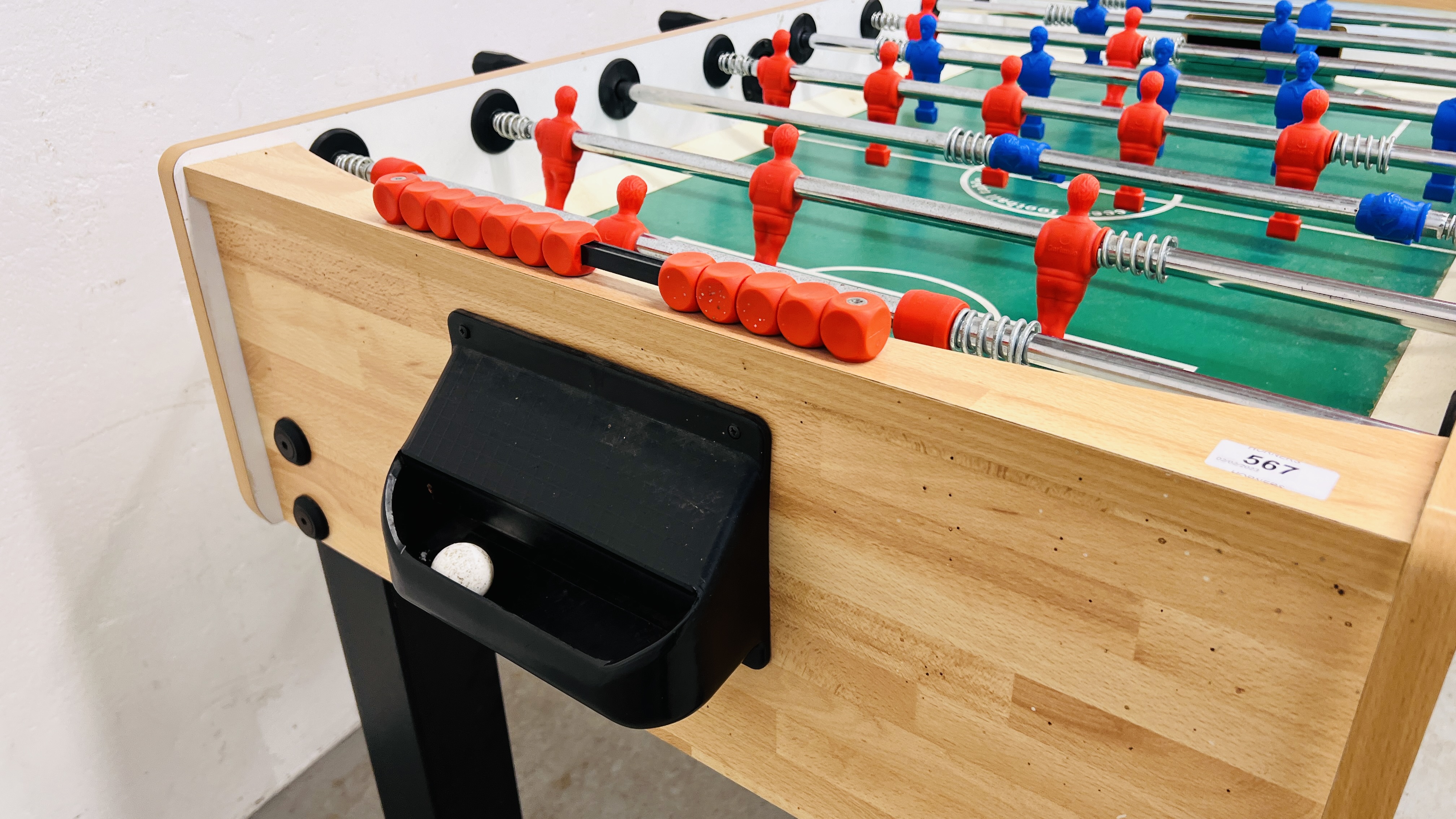 A MODERN TABLE FOOTBALL GAME W 74CM X D 130CM X H 87CM. - Image 9 of 11