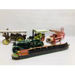 A GROUP OF 5 HAND MADE MODELS TO INCLUDE 2 STEAM ENGINES,