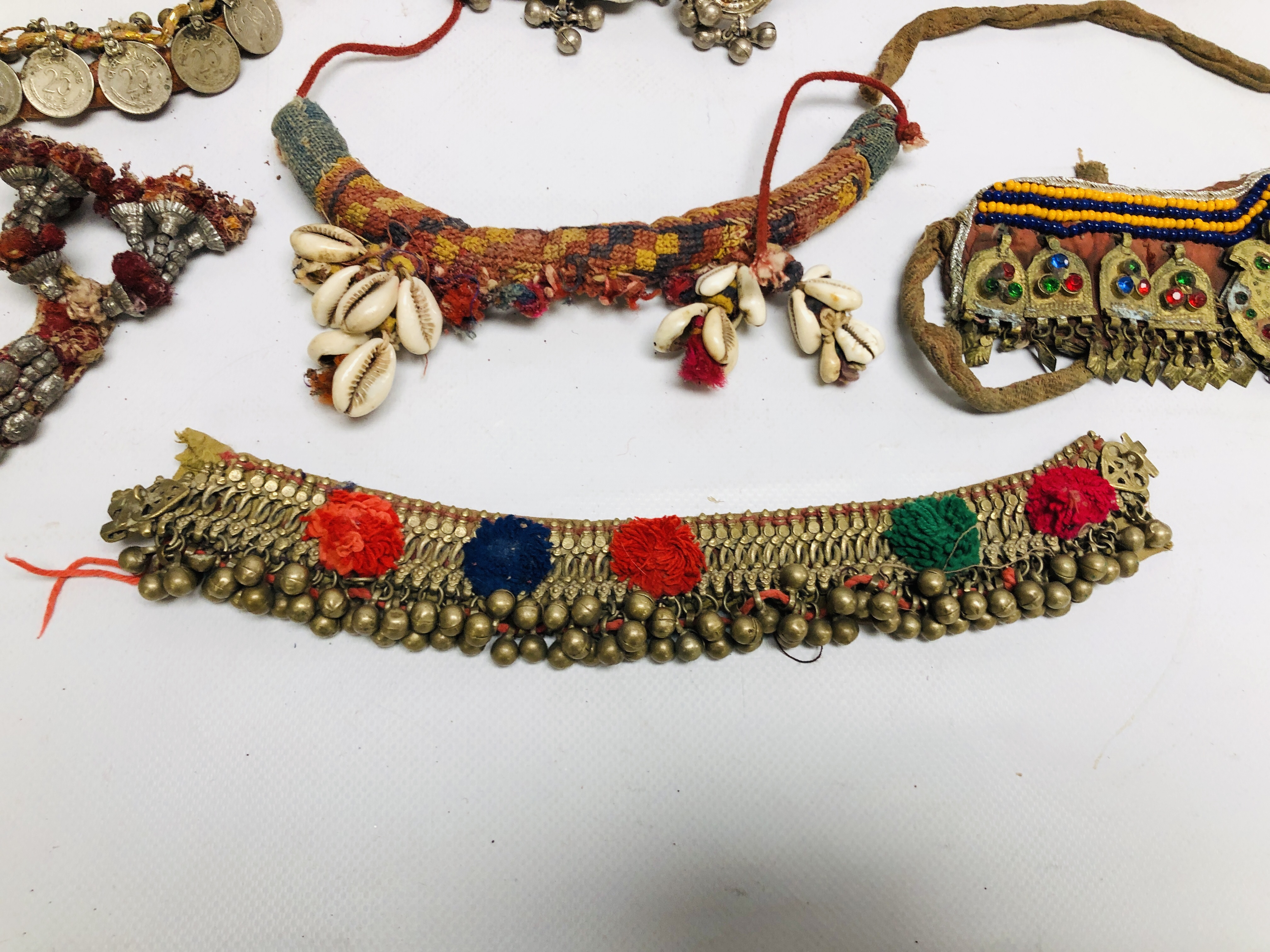 A GROUP OF 13 AFGHAN ANKLE BRACELETS MID C20TH, - Image 2 of 8