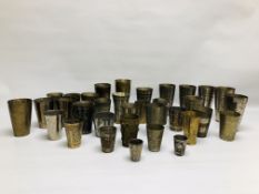 A LARGE COLLECTION OF MIDDLE EASTERN AND ASIAN DRINKING VESSELS KNOWN AS "LASSIE" ETC (APPROX 35).