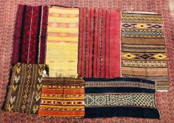 A GROUP OF FLAT WEAVES TO INCLUDE AFGHAN AND AFRICAN EXAMPLES (7)
