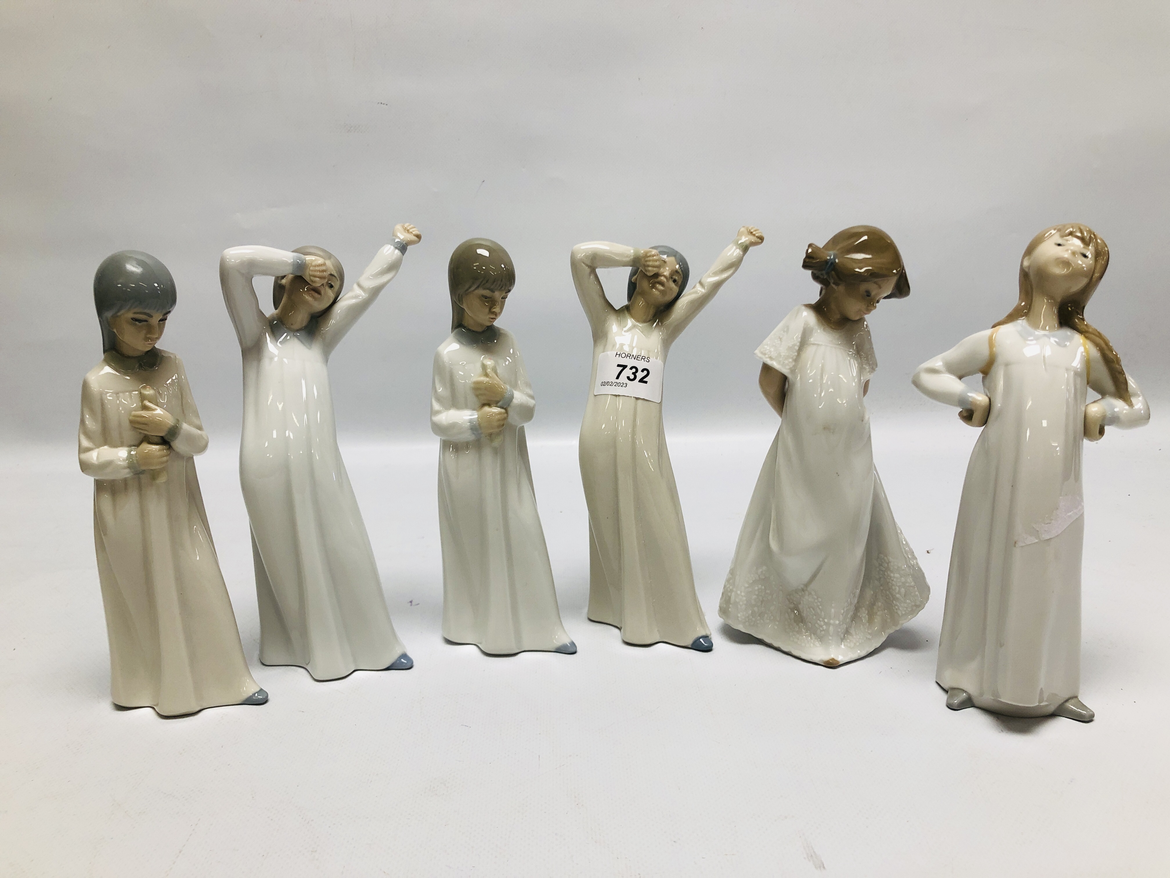 SELECTION OF NAO FIGURINES