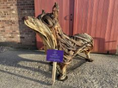 A TIN HOUSE OVERSIZE WILLOW CORGI SCULPTURE BY ALI MACKENZIE "WINNIE" No.