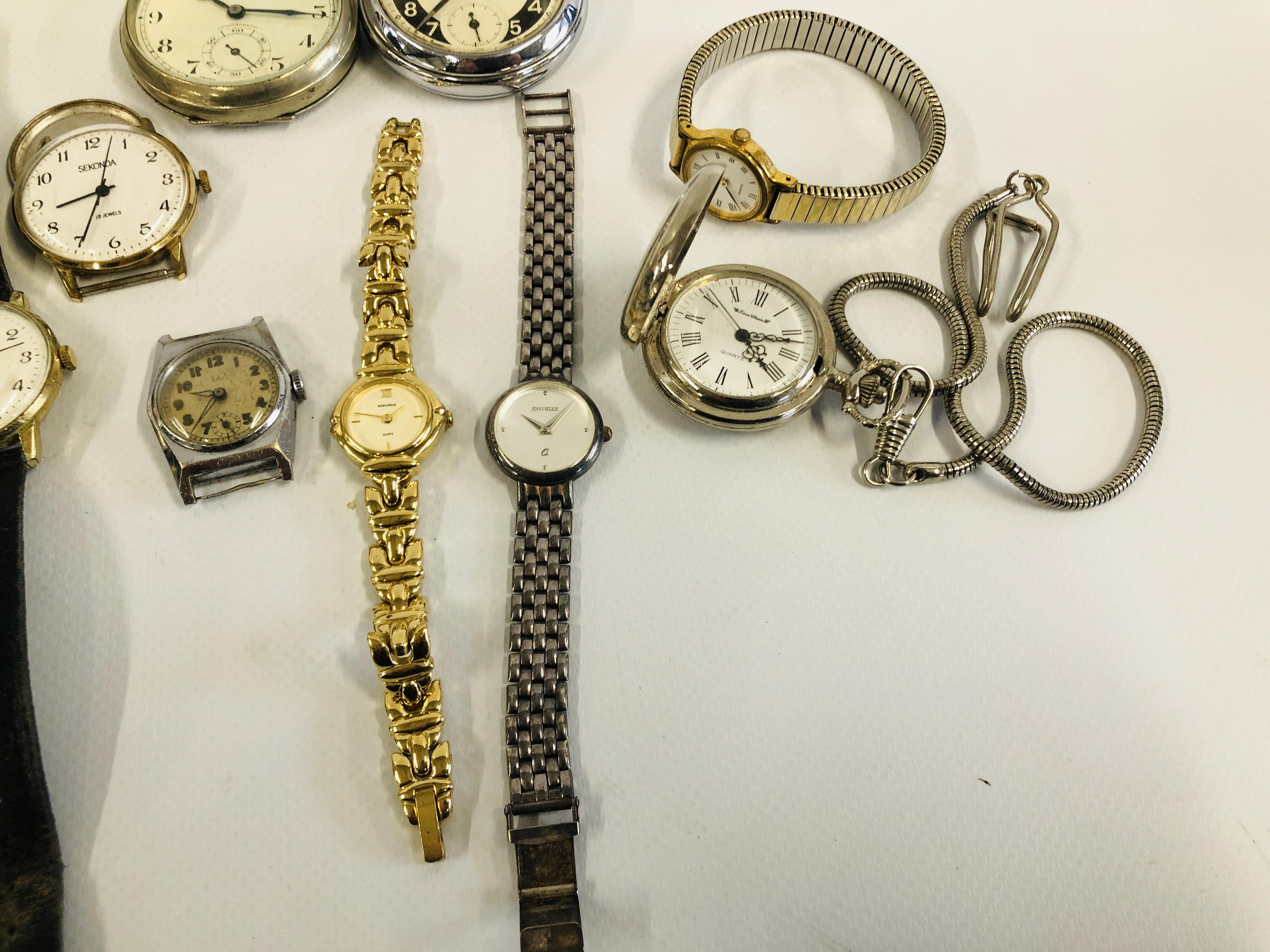 COLLECTION OF VARIOUS WATCHES TO INCLUDE SEKONDA, INGERSOLL ETC - SPARES AND REPAIRS. - Image 6 of 9