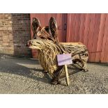 A TIN HOUSE OVERSIZE WILLOW CORGI SCULPTURE BY ALI MACKENZIE "CRUMPET" No.