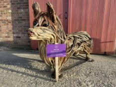 A TIN HOUSE OVERSIZE WILLOW CORGI SCULPTURE BY ALI MACKENZIE "BETTY" No.