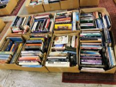 8 large boxes comprising mainly art, travel and general works.