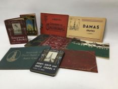 Collection of 9 Tourist booklets or postcard Pull-Out Booklets, mainly cities.