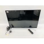 SAMSUNG 32" FLAT SCREEN TV WITH REMOTE - SOLD AS SEEN.
