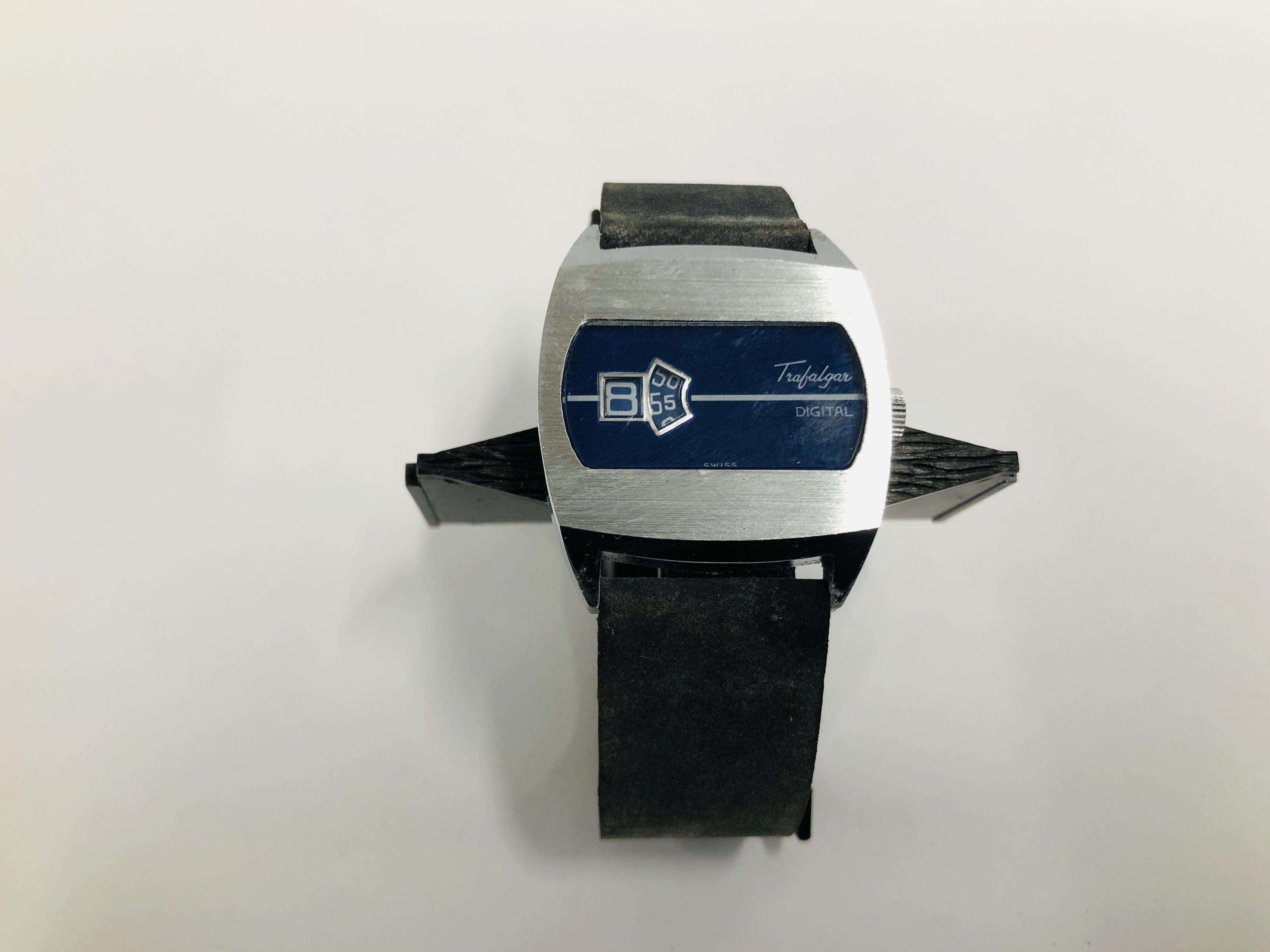 RETRO TRAFALGAR DIGITAL WRIST WATCH.