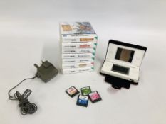 NINTENDO DS LITE CONSOLE WITH CHARGER,