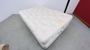 A JONELLE SINCLAIR DOUBLE DIVAN BED WITH HANDMADE MATTRESS.