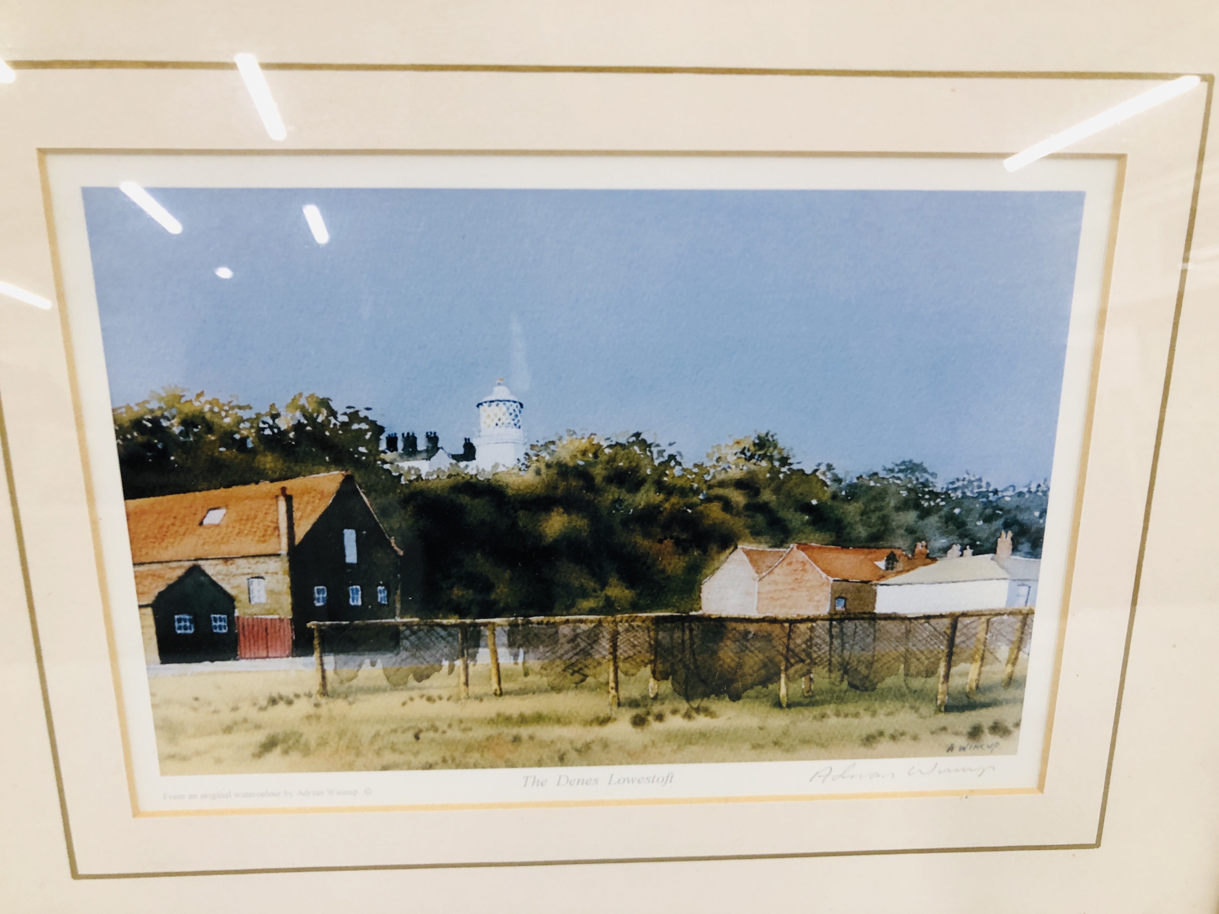 AN ORIGINAL FRAMED WATERCOLOUR "PETO'S (CORNER) FARM BUILDINGS" BEARING SIGNATURE DAVID BALDER - W - Image 6 of 6