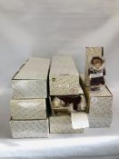 A COLLECTION 9 BOXED "ALBERON" LIMITED EDITION PORCELAIN COLLECTORS DOLLS (BOXED)