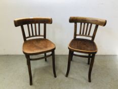 TWO BENTWOOD CHAIRS,