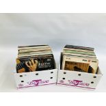 2 BOXES OF MIXED GENRE RECORDS FRO THE 60'S 70'S SHOWS AND JAZZ - APPROXIMATELY 120 TITLES.