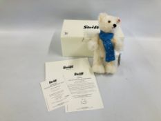 "STEIFF" KASPER THE WINTER SWAROVSKI BEAR EXCLUSIVE TO DANBURY MINT LIMITED EDITION 733 / 3000 WITH