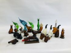 A COLLECTION OF APPROX 23 VINTAGE AVON PERFUME BOTTLES TO INCLUDE A PHEASANT, SWORDFISH,