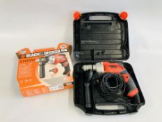 A BLACK AND DECKER POWER DRILL,